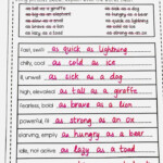 Similes Examples And Worksheets FREE Www englishsafari in Simile