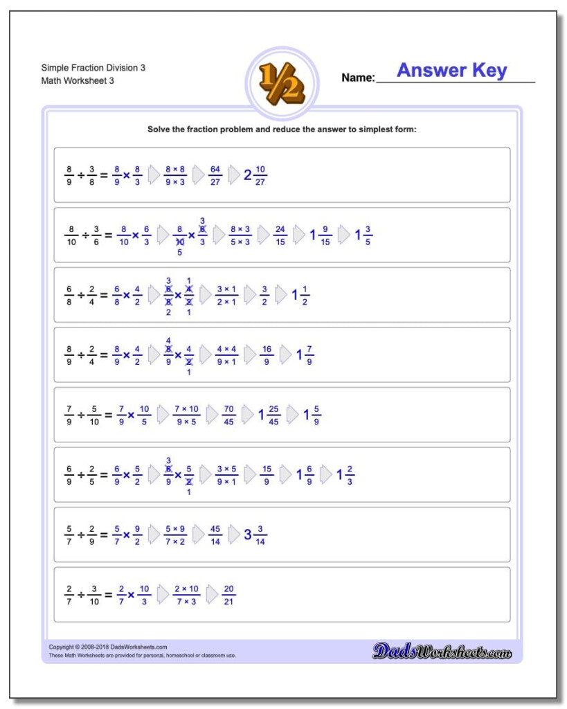 Simple Fraction Division