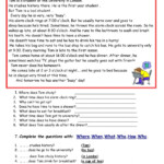 Simple Present Reading Comprehension Worksheet