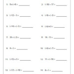 Simplify The Expressions Integers Worksheet Integers Math Integers