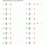 Simplifying Fractions Worksheet