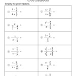 Simplifying Fractions Worksheets Math Monks