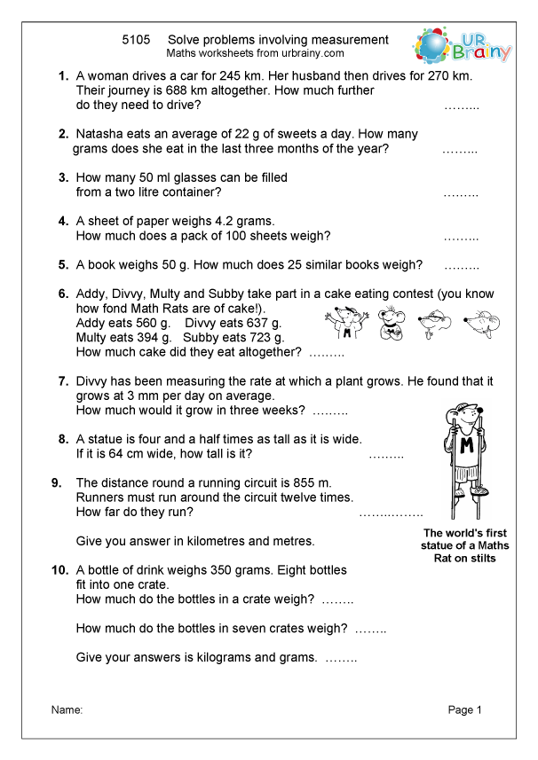 Solve Problems Involving Measurement Reasoning Problem Solving Maths 