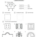 Square Shape Worksheets Math Monks