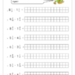 Subtract Mixed Numbers harder Arithmetic Paper Practice Maths