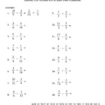 Subtracting Fractions With Different Denominators Free Black White