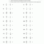 Subtracting Fractions Worksheets