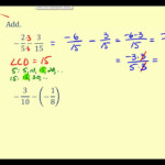 Subtracting Signed Fractions YouTube