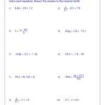 Two Step Equation Worksheets