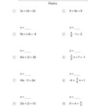 Two Step Equations Worksheets Math Monks