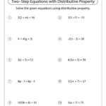 Two Step Equations Worksheets Math Monks