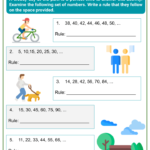 Understanding Number And Shape Patterns 4th Grade Math Worksheets