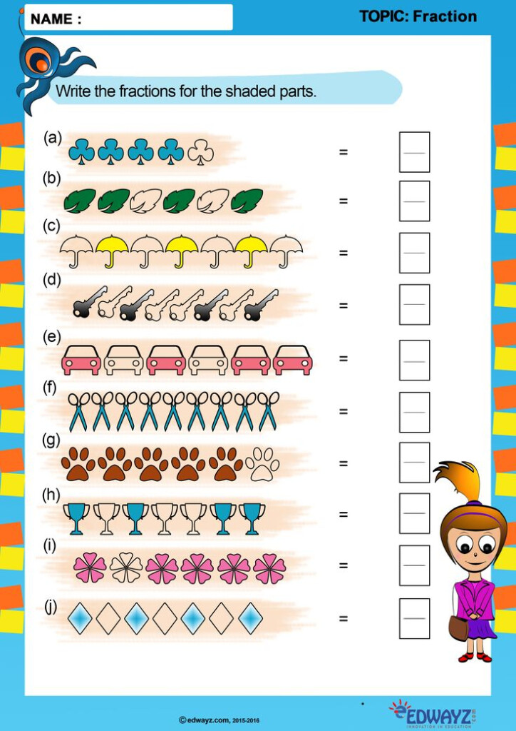 Worksheets Class3 Grade3 Fractions Science Worksheets Class 3 Maths 