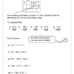 Written Addition Of Decimals Addition In Year 5 age 9 10 By