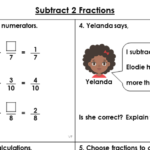 Year 4 Subtract 2 Fractions Lesson Classroom Secrets Classroom Secrets